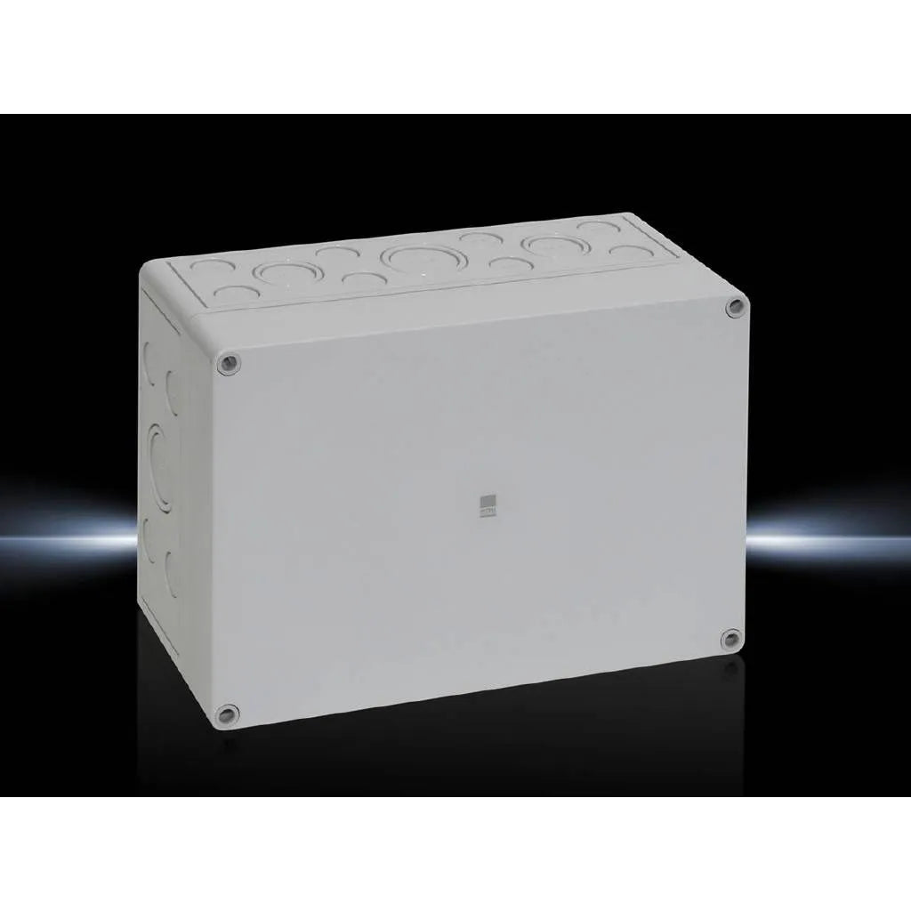 PK Caja pre-troquelada de policarbonato 180Hx254Wx111Dmm IP66 RAL7035 1 pieza
