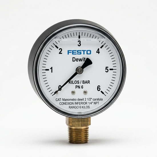FESTO Manometro dewit 2 1/2" 6 K