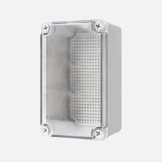 Caja de distribucion sobrep. p. trans. c/plat. 130HX80WX70Dmm Plastic PC IP67