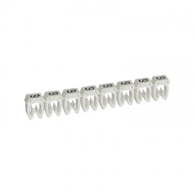 CAB 3 Identificador de cable 1.5-2.5mm² 16-14AWG Color blanco Numero 9
