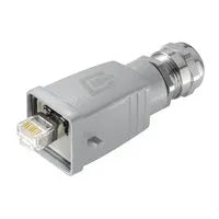 IE-PS-V05M-RJ45-TH RockStar® Conector macho V5 RJ45 Cat.6A con capota y glandula