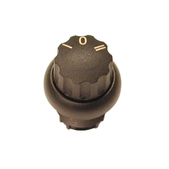 M22S-WR3 RMQ-Titan Selector tipo Perilla 3 posiciones B/negro 22mm Mantenido