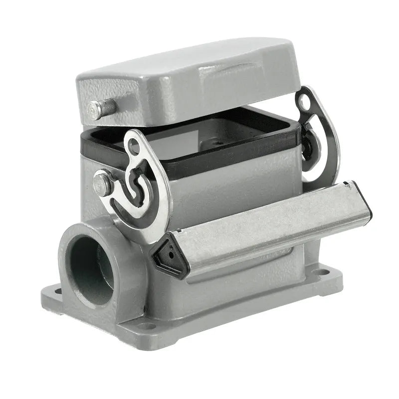 HDC 06B SDLU 2M25G Base cerrada con tapa 06P 1Gancho Grupo 3 2xM25 IP65