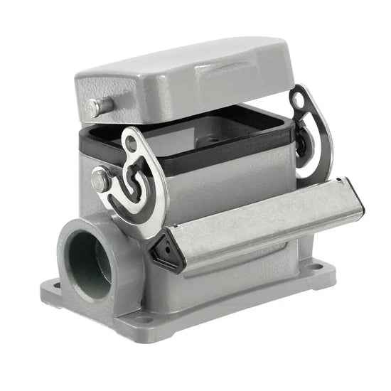 HDC 06B SDLU 2M25G Base cerrada con tapa 06P 1Gancho Grupo 3 2xM25 IP65