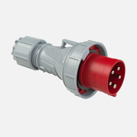 3653 Clavija aerea 3P+N+T 7H 63A 440V IP67 Rojo