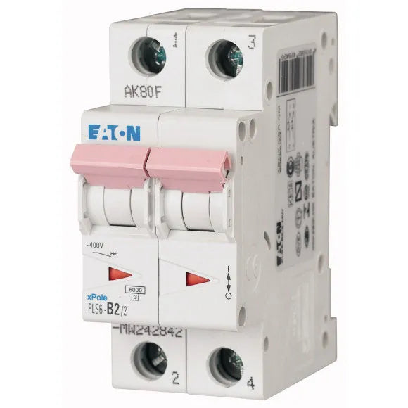 PLS6-C2/2-MW Xpole Interruptor termomagnético (ITM) 2P 2A 6kA Curva C