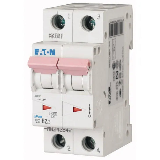 PLS6-C2/2-MW Xpole Interruptor termomagnético (ITM) 2P 2A 6kA Curva C