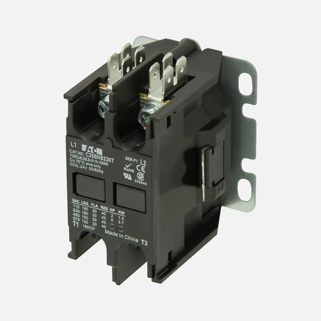 Contactor de propósito definido 2P 30A 24VCA 50/60Hz Montaje en panel.