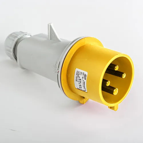 Clavija aérea 32A 3P+T 120VCA 4h Amarillo IP44