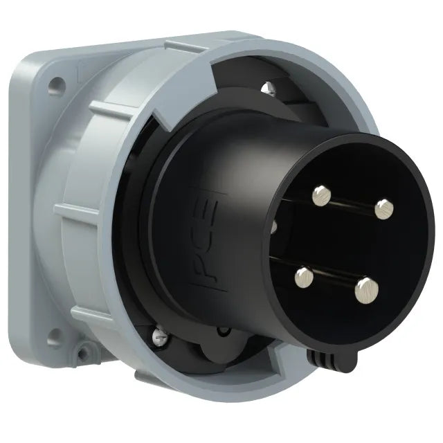 5662 Clavija empotrar 3P+T 7H 63A 500V IP67 Negro