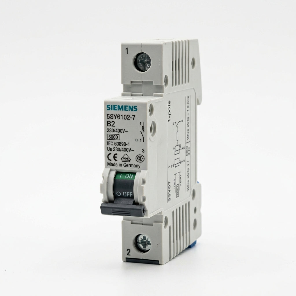 SIEMENS 5SY6102-7 MCB C2 INTERRUPTOR AUTOMATICO CON DETALLE