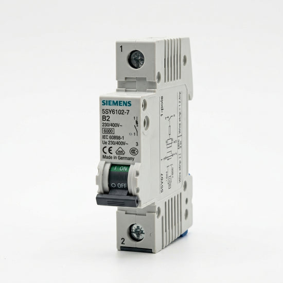 SIEMENS 5SY6102-7 MCB C2 INTERRUPTOR AUTOMATICO CON DETALLE