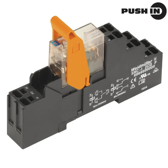 RCIKITP 24VDC 2CO LD Interfaz relé RCI + Base 24VCD 2CO 2NA2NC AgNi 8A 250V