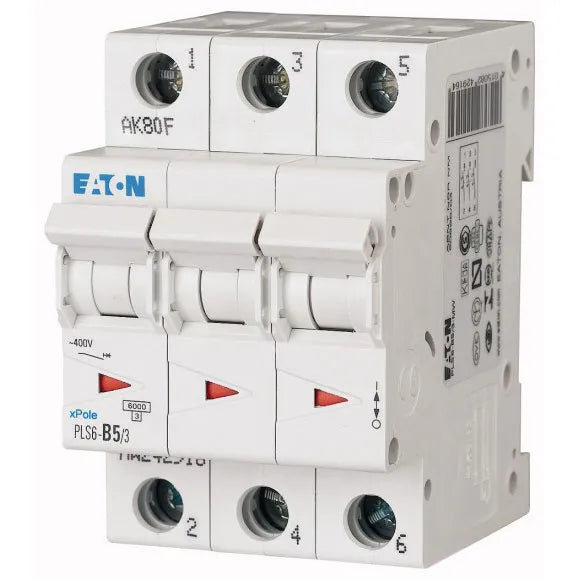 PLS6-C5/3-MW Xpole Interruptor termomagnético (ITM) 3P 5A 6kA Curva C