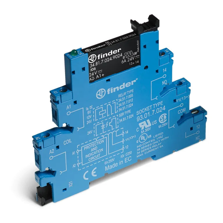 Interfaz modular con relevador SSR 6.2mm 1NA 2A Input 125VCA/CD Output 240VCA