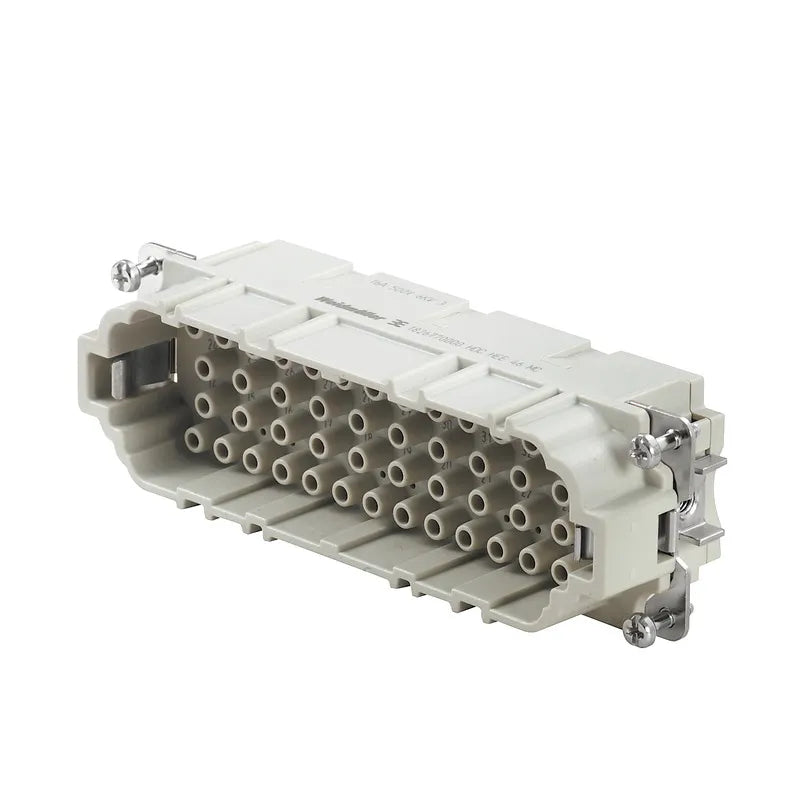HDC HEE 46 MC Inserto macho Conexión crimpada 46P+PE 16A 500V Grupo 8