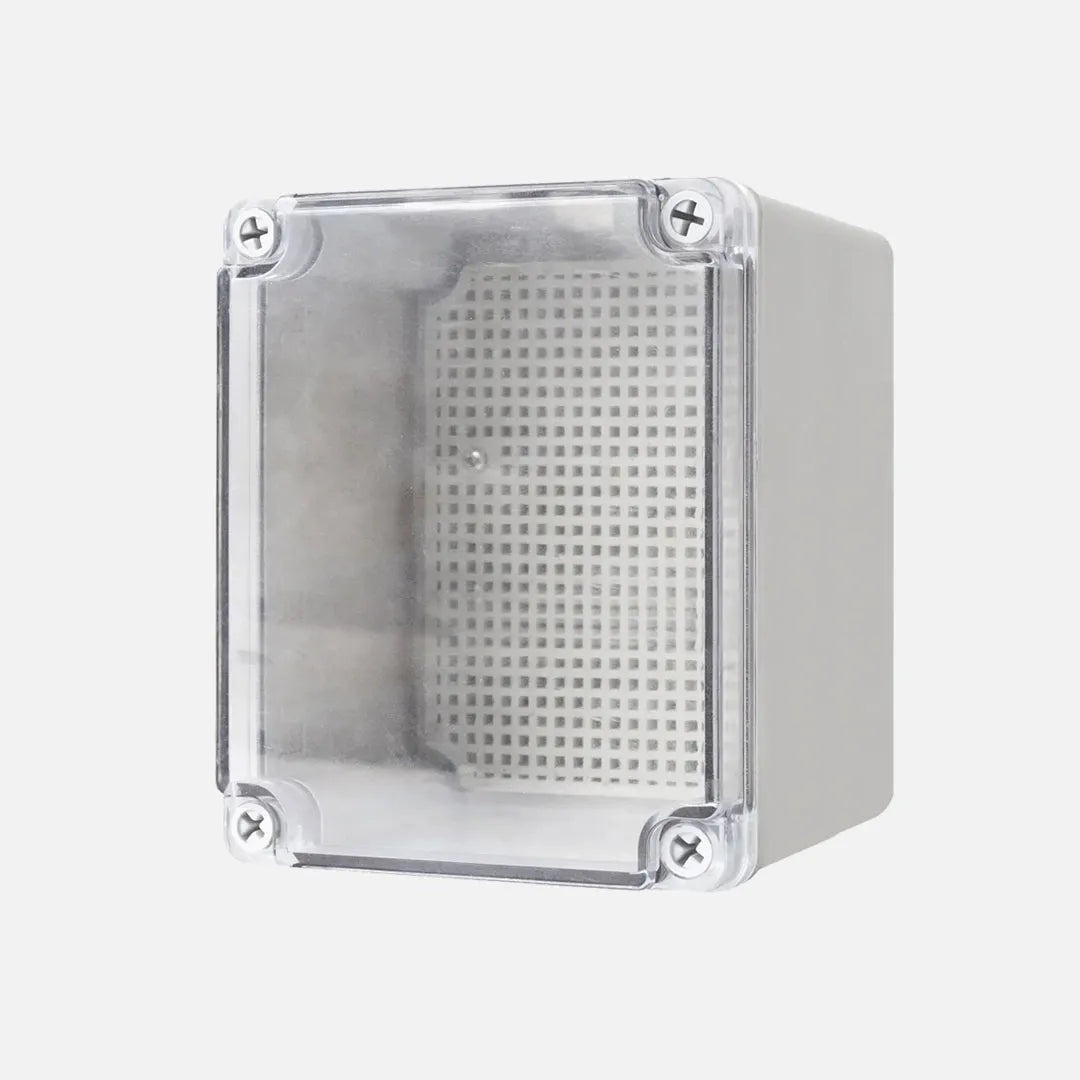 Caja de distribucion sobrep. p. trans. c/plat. 95HX65WX55Dmm Plastic PC IP67