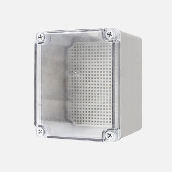 Caja de distribucion sobrep. p. trans. c/plat. 95HX65WX55Dmm Plastic PC IP67