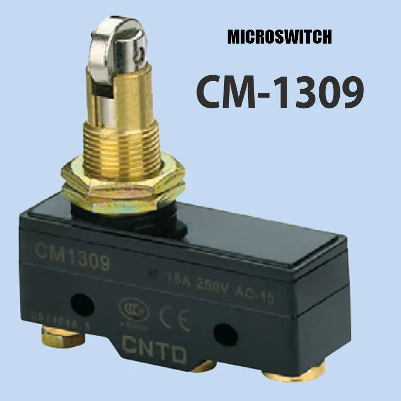 Microswitch de rodaja transversal 15A 220-250V 1NO + 1NC