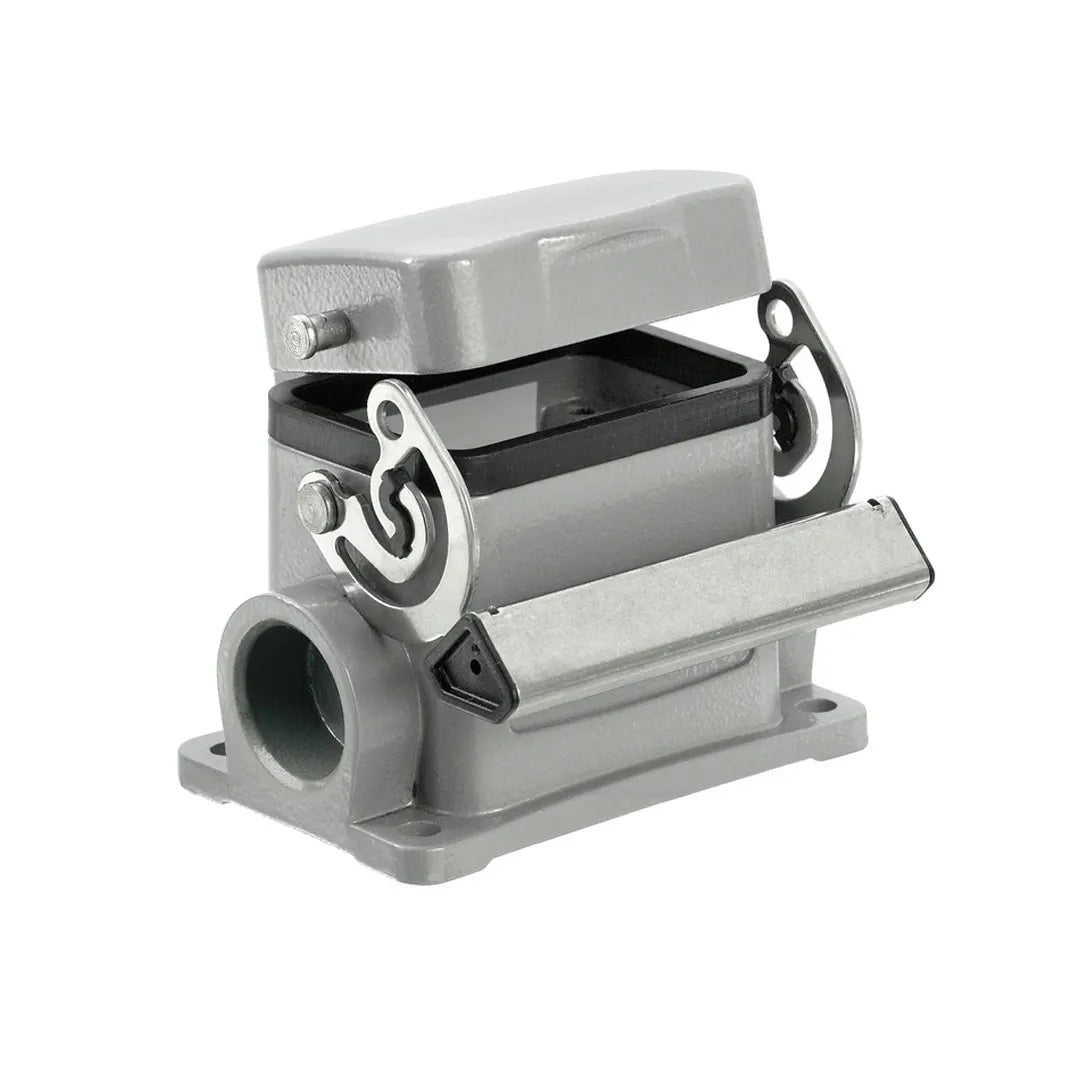 HDC 06B SDLU 2M20G Base cerrada con tapa 06P 1Gancho Grupo 3 2xM20 IP65