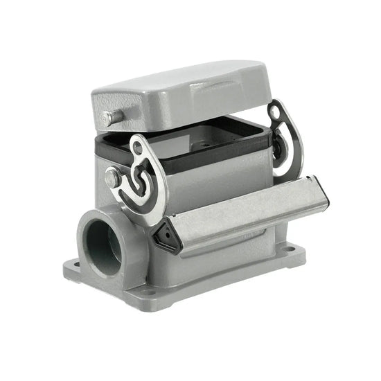 HDC 06B SDLU 2M20G Base cerrada con tapa 06P 1Gancho Grupo 3 2xM20 IP65