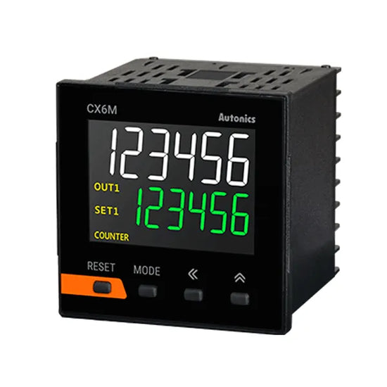 CX6M-1P4F Contador/Timer LCD 6dígitos 72WX72Hentrada voltaje un. 100-240VCA IP50