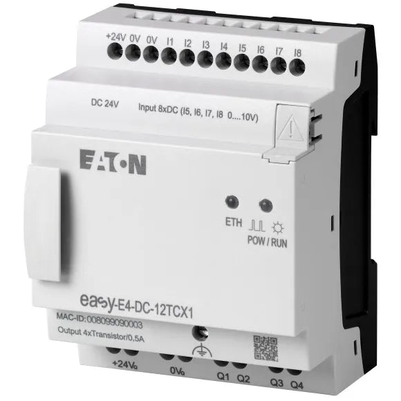 EASY-E4-DC-12TCX1 CPU 8DI (4DI-4AI) 4TO 24VCD SIN DISPLAY C/TECLADO