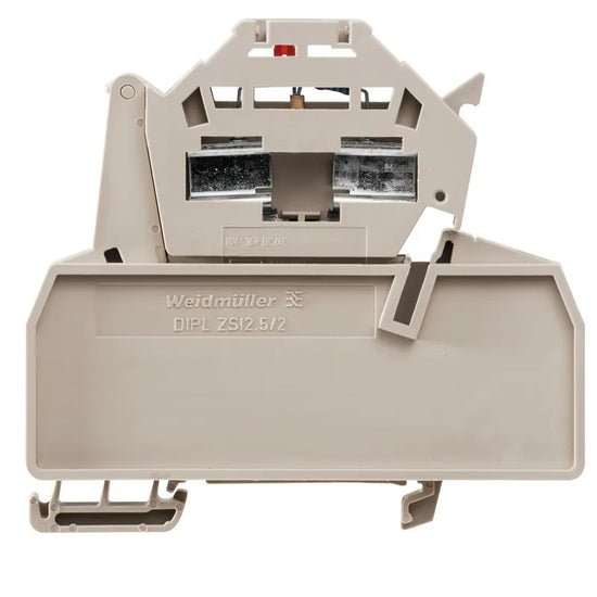 ZSI 2.5/2/LD 60-150 DC/AC Clema portafusible americano c/LED 2.5mm² 6.3A Beige