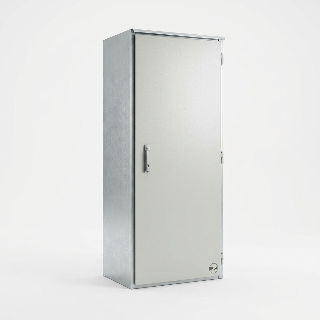 NEO Armario de acero galvanizado 2000Hx800Wx600Dmm 1 puerta IP54 RAL7035