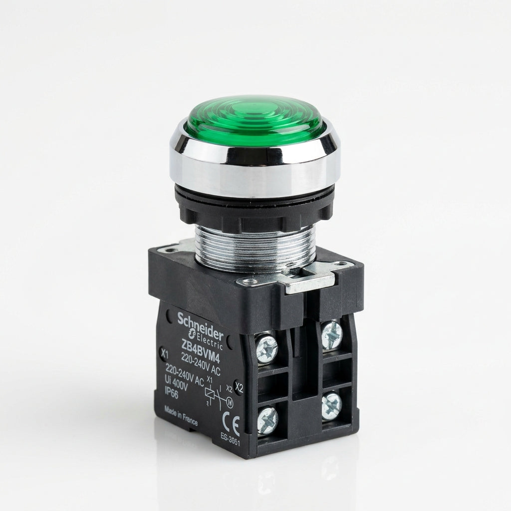SCHNEIDER ELECTRIC	 ZB4BV03+ZB4BVM4 Cabeza y cuerpo led luminoso