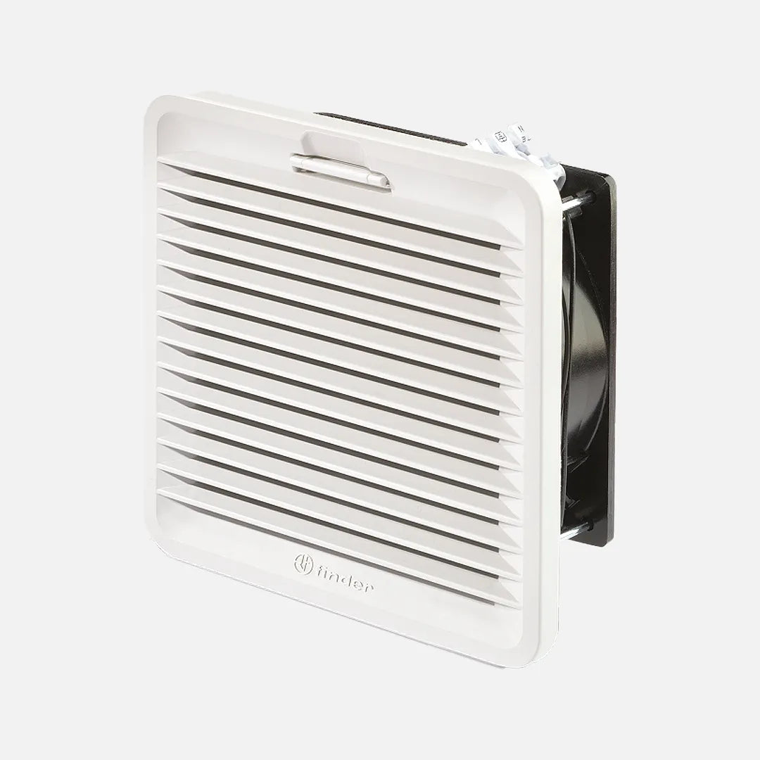 Ventilador con filtro 100m³/h 209x209mm 230VCA RAL 7035 Tamaño 3