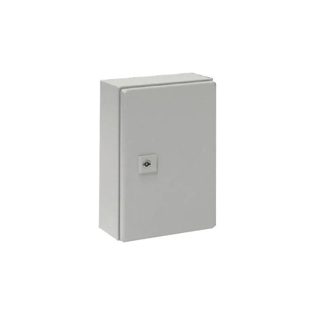 AE Gabinete mural de chapa de acero 1P 300Hx200Wx120Dmm RAL7035 IP66 NEMA 12