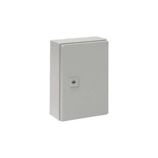 AE Gabinete mural de chapa de acero 1P 300Hx200Wx120Dmm RAL7035 IP66 NEMA 12