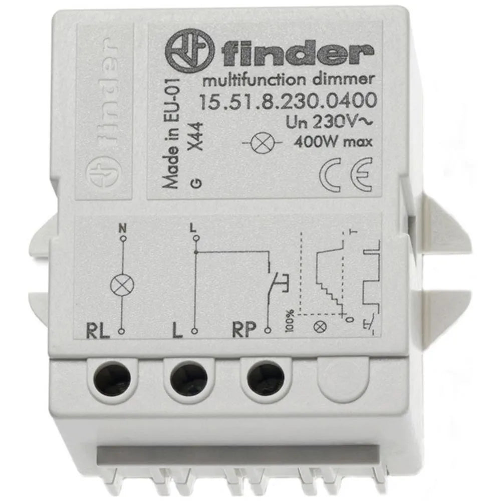 Telerruptor electrónico Dimmer universal 400W 230V Montaje en caja