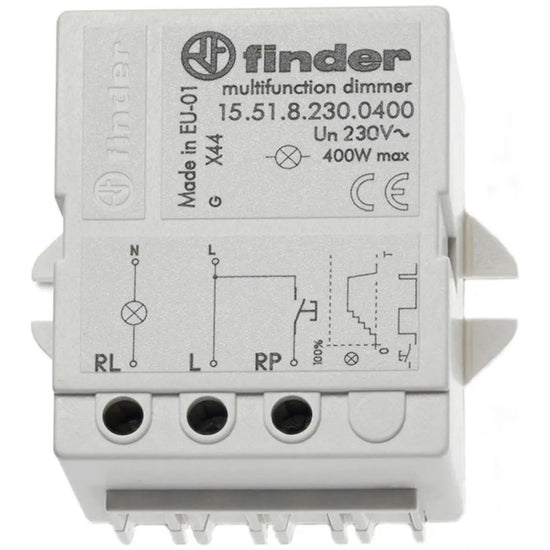 Telerruptor electrónico Dimmer universal 400W 230V Montaje en caja