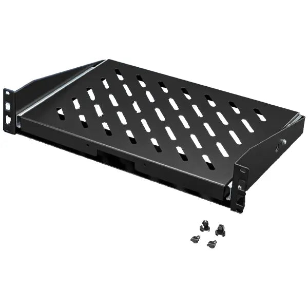DK Bandeja extraíble para aparatos de chapa de acero RAL 9005 2UA 300Wx430Dmm