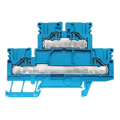 PDK 2.5/4 BL Clema 2-Pisos  2.5mm² 22-12AWG 24A 400VCA Azul