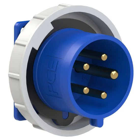 Clavija empotrar 3P+N+T 9H 32A 250V IP67 Azul