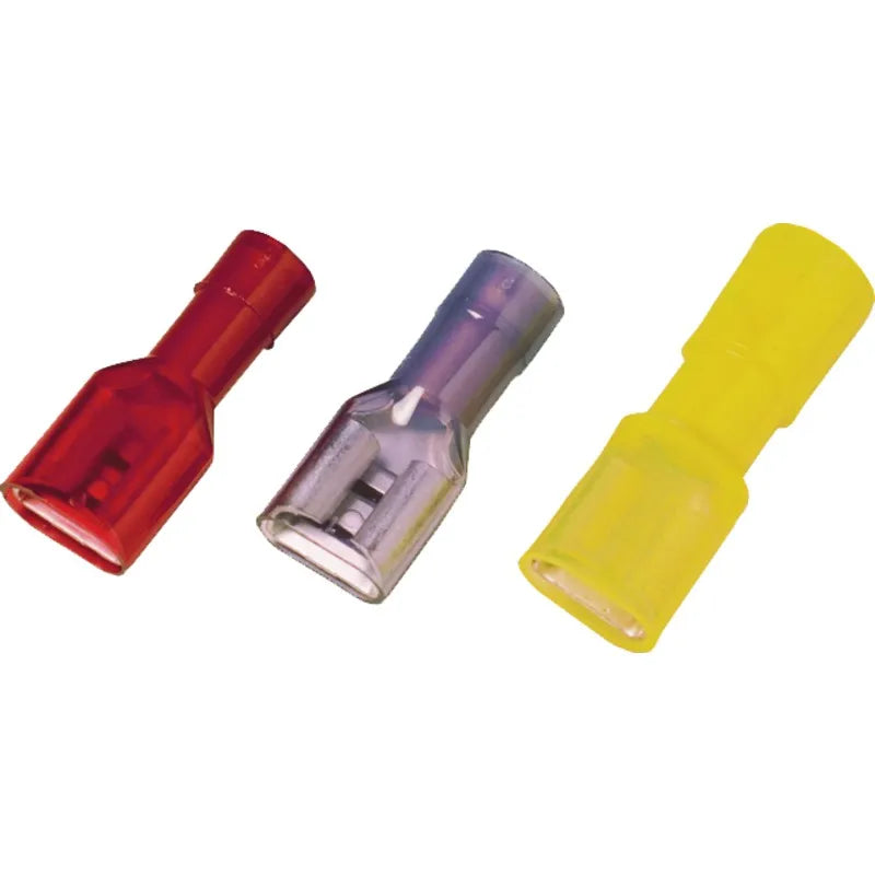 LIF 6F638 RF Ter faston hembra aislado completo 6.3Wx0.8T 12-10AWG Amarillo 100P