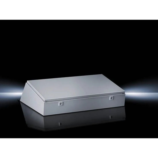 TP Pupitre sección central de chapa de acero 235Hx800Wx730Dmm IP55 RAL7035