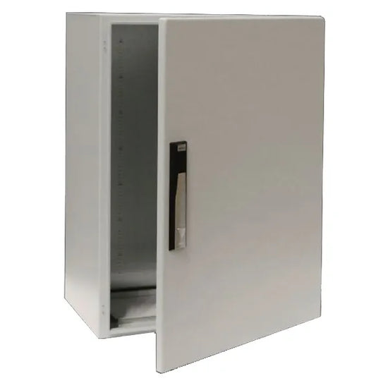 CM Armario compacto de chapa de acero 800Hx600Wx400Dmm 1 Puerta IP55 RAL7035