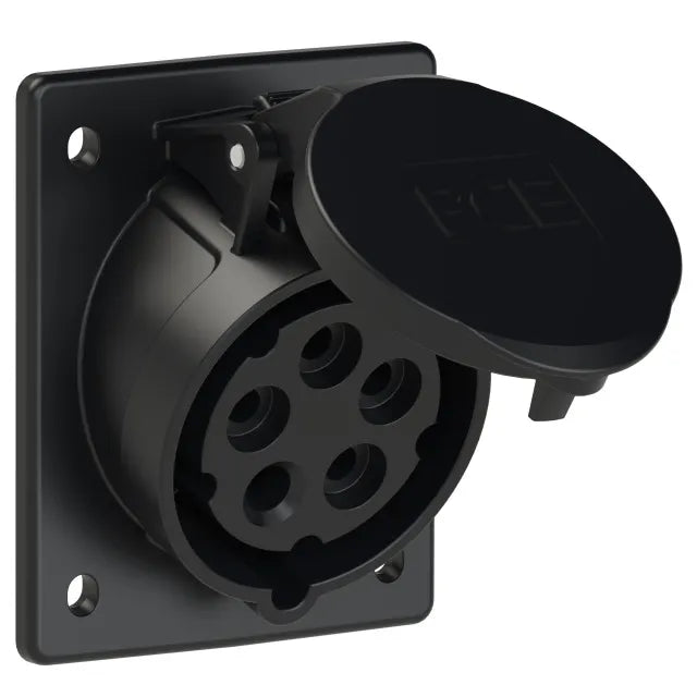 5303 Base empotrar 3P+N+T 7H 16A 500V IP44 Negro
