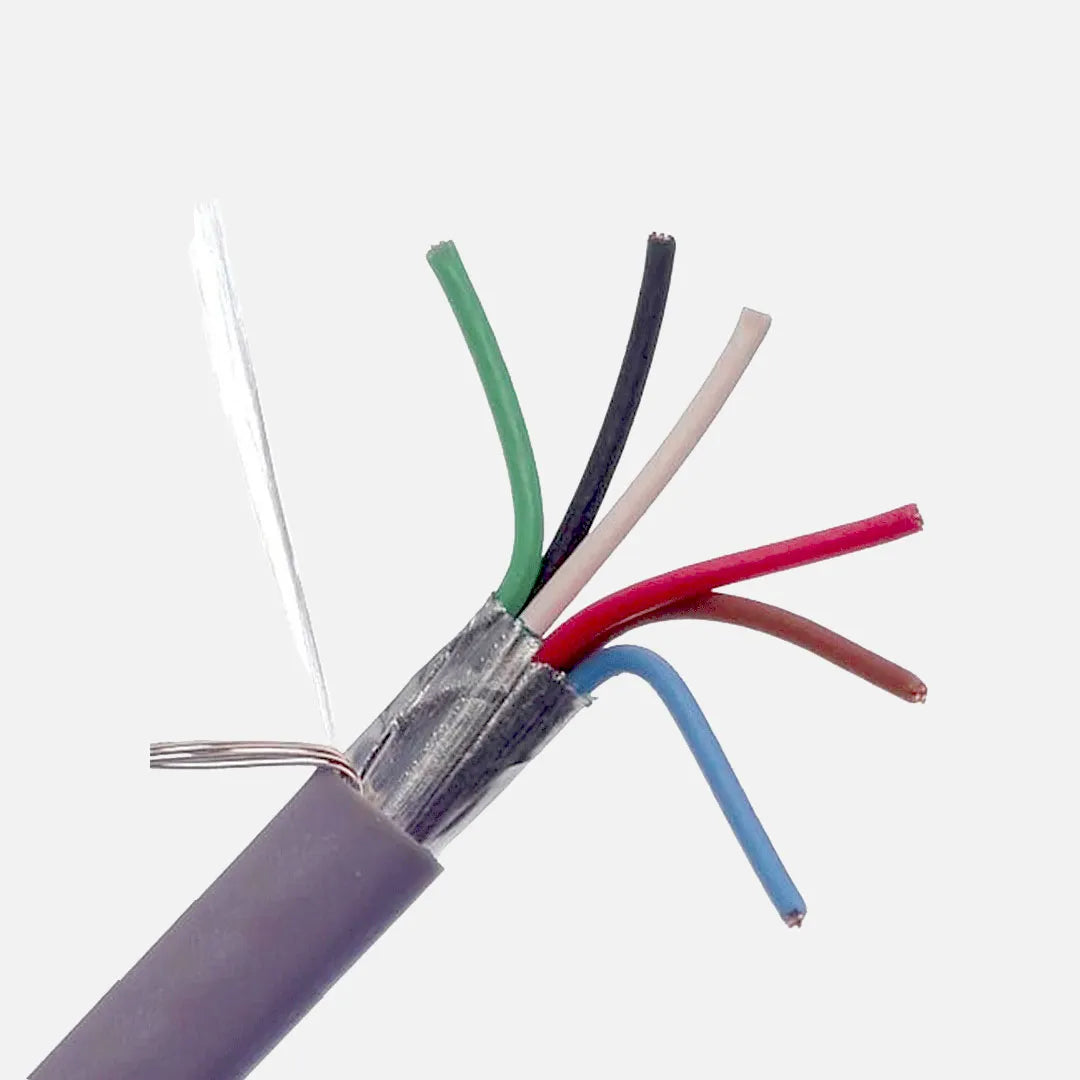 Cable Belden 6X22 AWG blindado con pantalla de aluminio PVC Gris