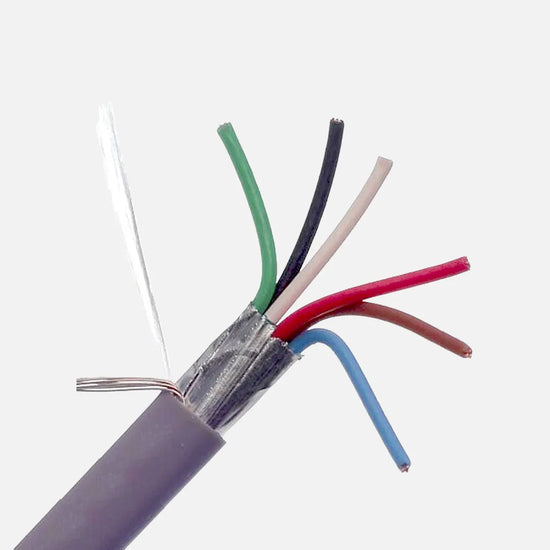 Cable Belden 6X22 AWG blindado con pantalla de aluminio PVC Gris