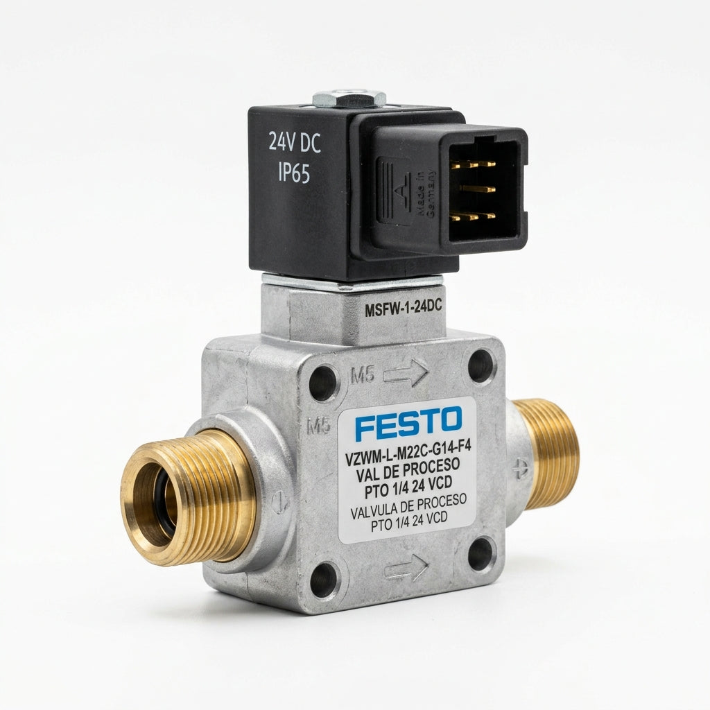 FESTO VAL DE PROCESO PTO 1/4 24 VCD