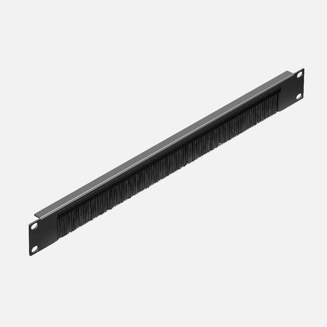 DK Panel entrada de cables c/escobilla 482,6mm(19″) escotadura de 390x20mm (1U)