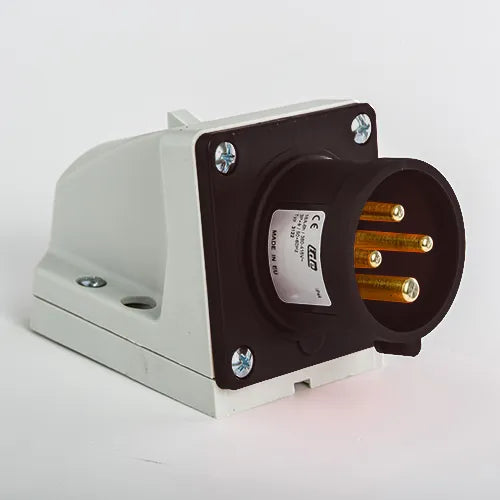 Clavija mural 16A 3P+T 500VCA 7h Negro IP44