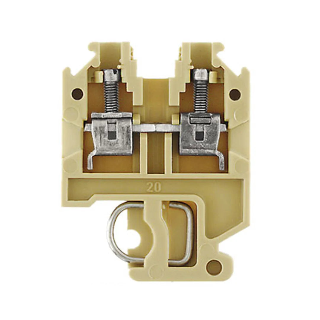 SAKD 2.5N Clema de paso en color beige 2.5mm² 26-12AWG 24A 800VCA