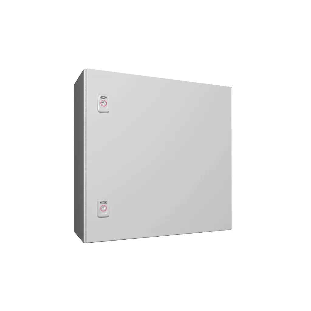 AX Gabinete mural de chapa de acero 1P 500Hx500Wx210Dmm RAL7035 IP66 NEMA 4