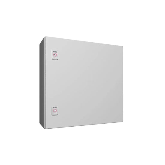 AX Gabinete mural de chapa de acero 1P 500Hx500Wx210Dmm RAL7035 IP66 NEMA 4